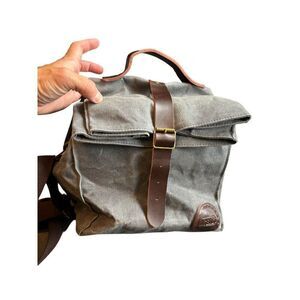 Aserro Durable Canvas & Leather Backpack With Adjustable Straps